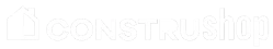 Logo branca da Constru Shop